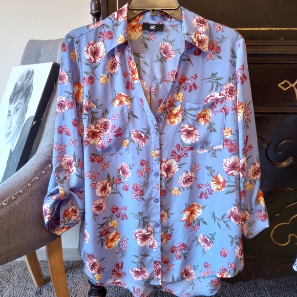 Iz Byer Tops - IZ Byer 3/4 Sleeve Blouse